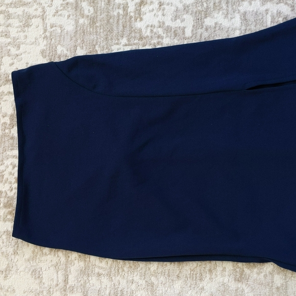 My Michelle Ruched Slit Maxi Skirt Junior 1 Navy - Picture 4 of 16